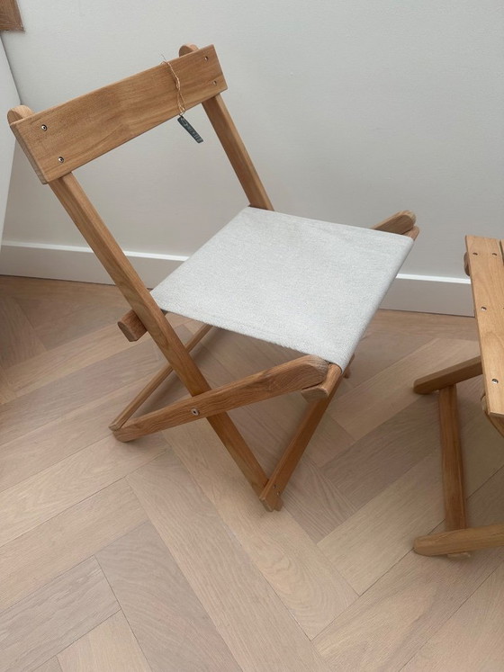 Image 1 of Ensemble de jardin Carl Hansen & Son Deck : 2 chaises + table