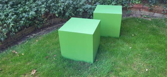 Image 1 of Puf cúbico o mesas auxiliares