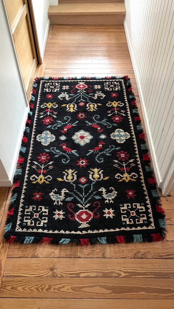 Image 1 of Wandtapijt Decoratief Tapijt Wol Frankrijk Vintage