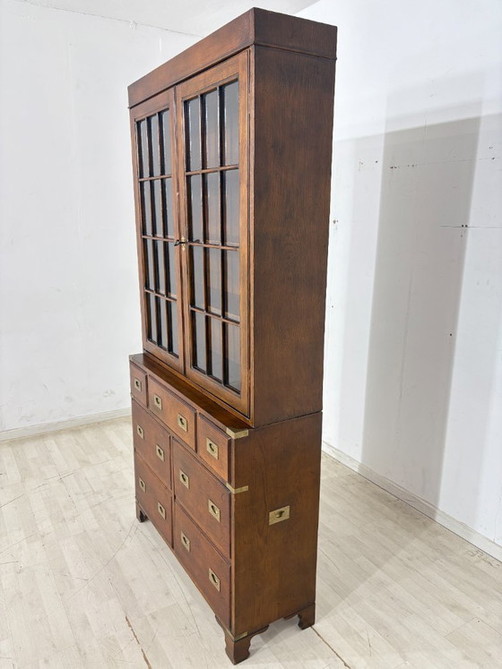 Image 1 of Vitrina de estilo colonial inglés / Vitrina de caoba / Librería / Vitrina