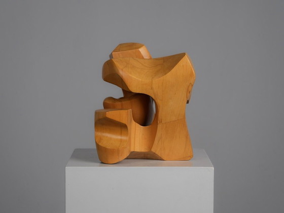 Scultura astratta in legno ad incastro, Joop van Bergen, Paesi Bassi, anni '80 – Sculture, Wood (photo 5 of 9)