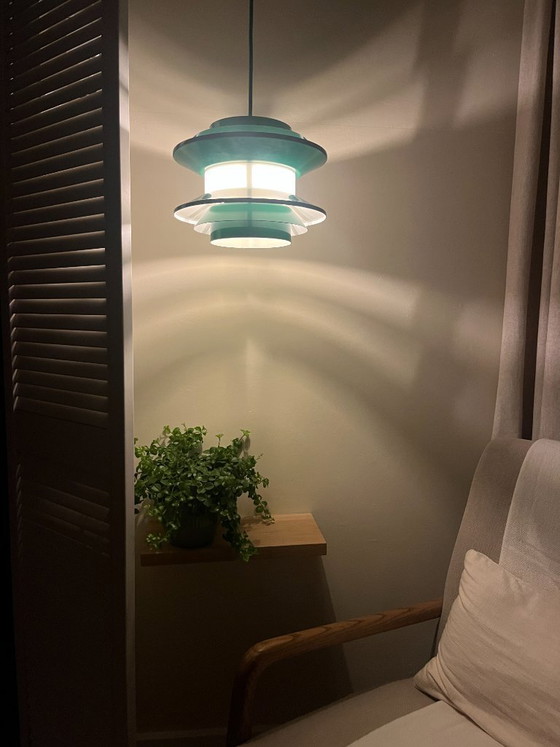 Image 1 of Suspension vintage Carl Thore Trava - Granhaga Metallindustri - Lampe design suédoise