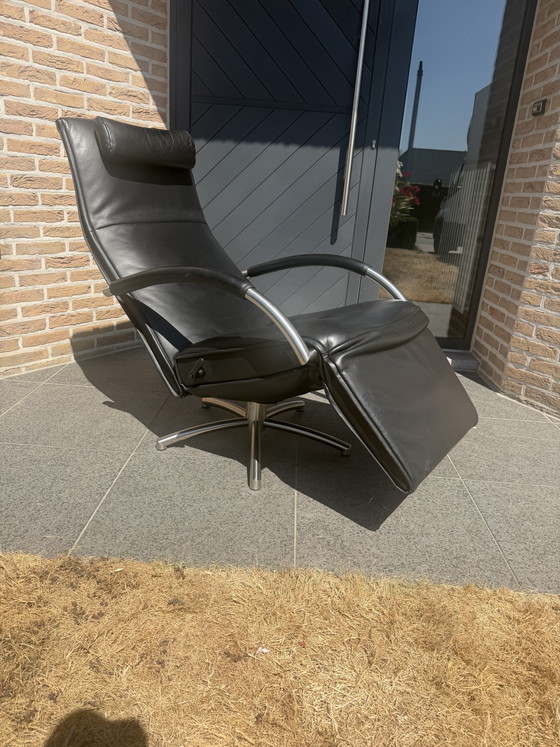 Prachtige Zwarte Jori Mensana Relax Incl Hoofdkussen Medi Mono-Move – Fauteuils, Leather, Metal (photo 5 of 13)