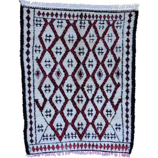 Alfombra bereber vintage Beni Ouarain
