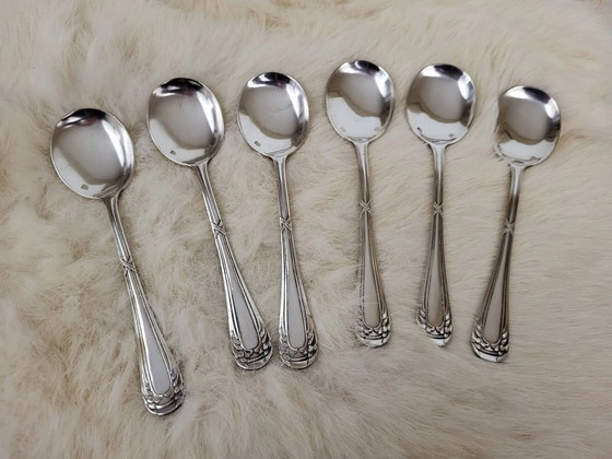 6 silver-plated metal spoons – Cutlery Sets (photo 10 of 10)