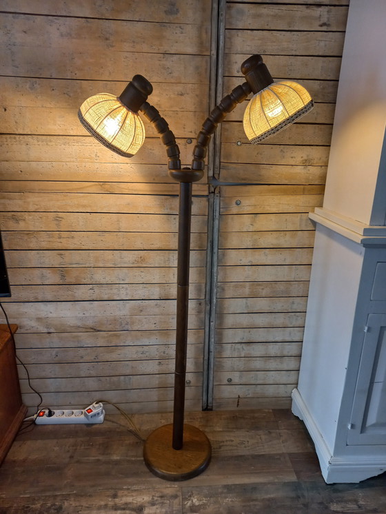 Image 1 of Lampada da terra vintage Steinhauer con doppio paralume, anni '60/'70