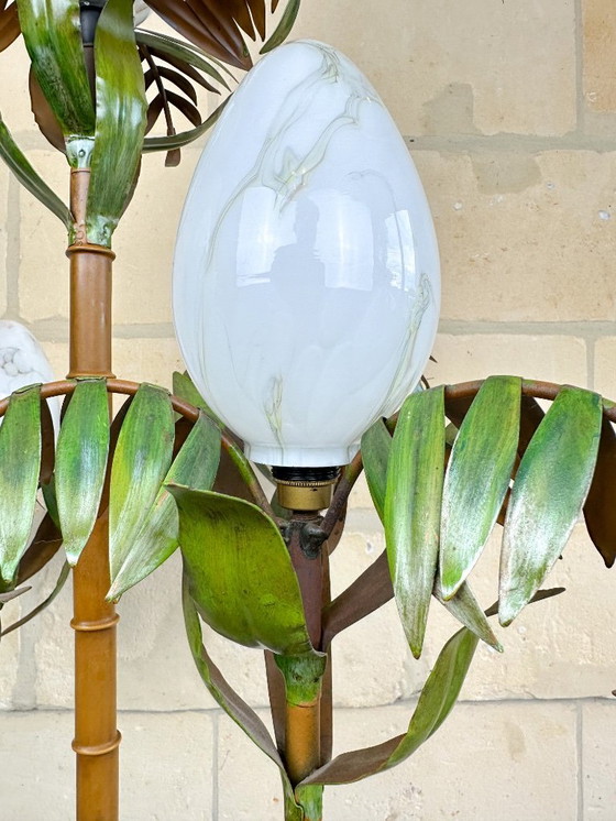 Image 1 of Vintage palm tree floor lamp