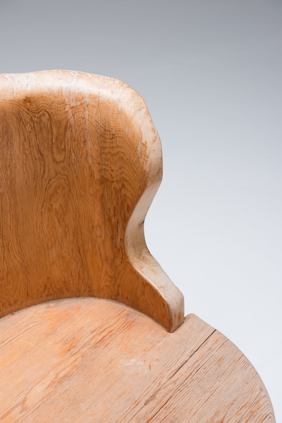 Image 1 of Hand Carved Swedish Stump Chair