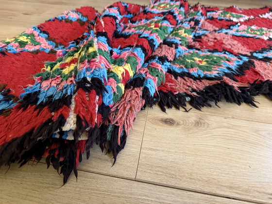 Image 1 of Vintage Marokkaanse Berber loper in rood – 331 × 92 cm
