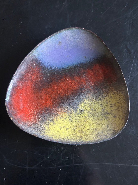 Image 1 of 5 enameled copper bowls