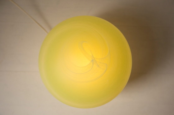 Image 1 of Lampe globe design en verre vert Wolfi Leuchten – série "Planètes"