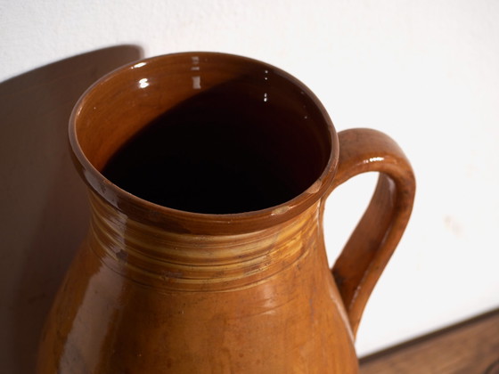 Antique folk glazed pottery jug – Central Europe, circa 1930 – Crockery, Rustic (photo 16 of 40)