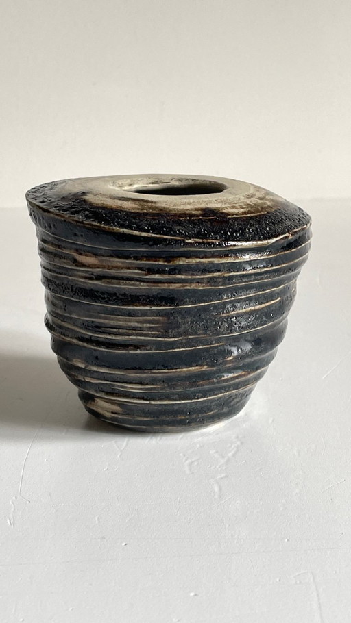 Vaso brutalista vintage fatto a mano