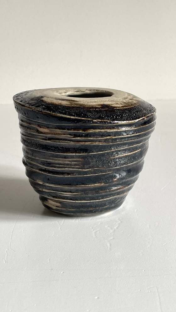 Image 1 of Vintage brutalistische handgemaakte vaas