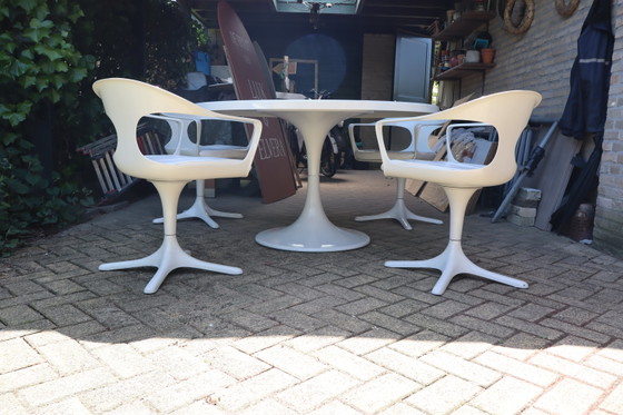 Image 1 of Space age dining set by Konrad Schäfer for Lübke, 1960s 