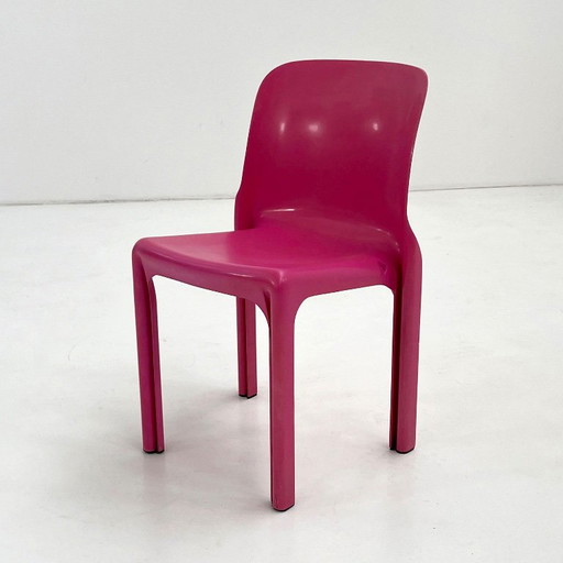 Pink Selene Chair by Vico Magistretti for Artemide, 1984 – eetkamerstoelen, Plastic