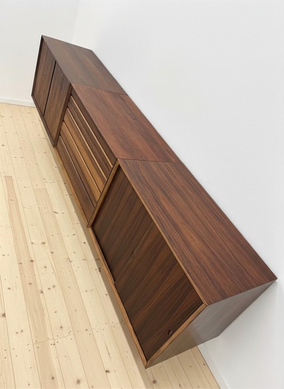 Image 1 of Poul Cadovius Floating Wall Mounted Rosewood Sideboard By CADO, 1960s.