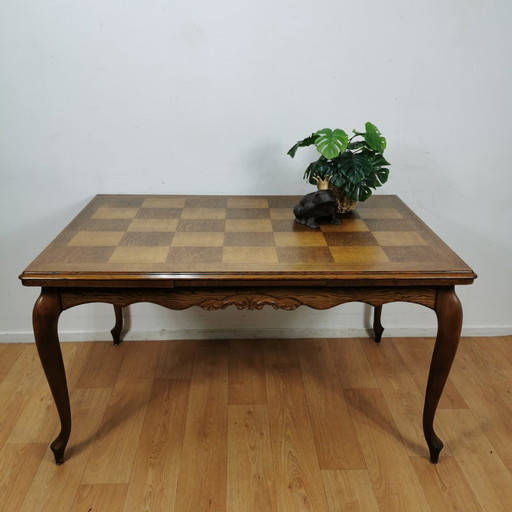 Vintage Queen Ann Eettafel Eetkamertafel Uitschuifbaar