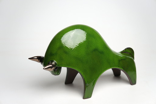 Large Ceramic Bull Sculpture Urszula Despet