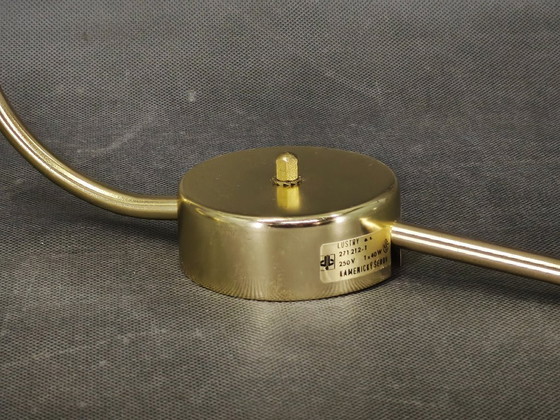 Image 1 of Paar Opalglas-Wandlampen aus Messing von Kamenický Šenov, 1970er Jahre