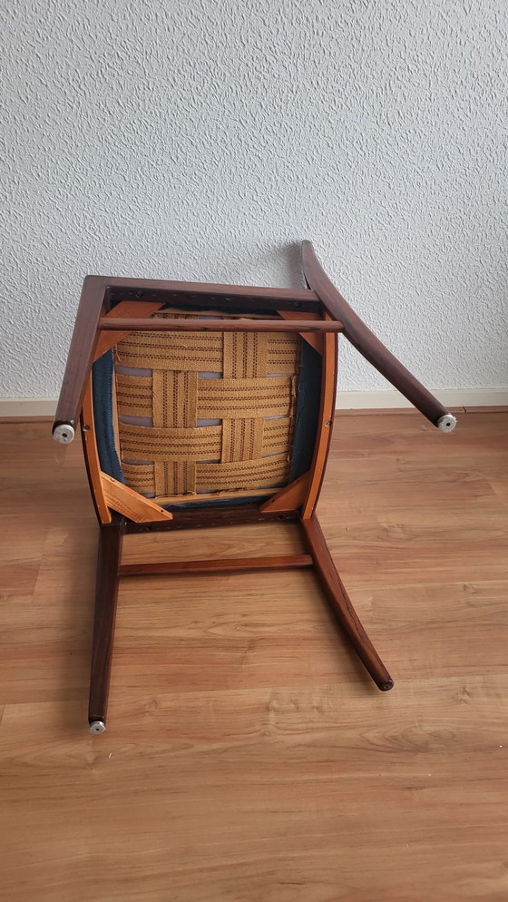 Image 1 of 4x Scandinavian design dining chair made of rosewood
