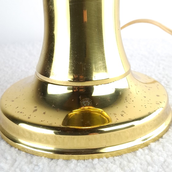 Image 1 of Lampe de table vintage en laiton, années 60/70, style milieu du siècle