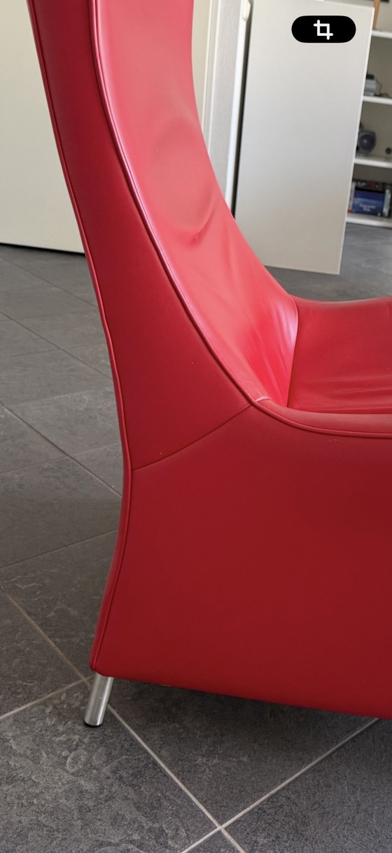 Image 1 of Poltrona di design in pelle de Sede DS-264 – Mathias Hoffmann – Rossa

