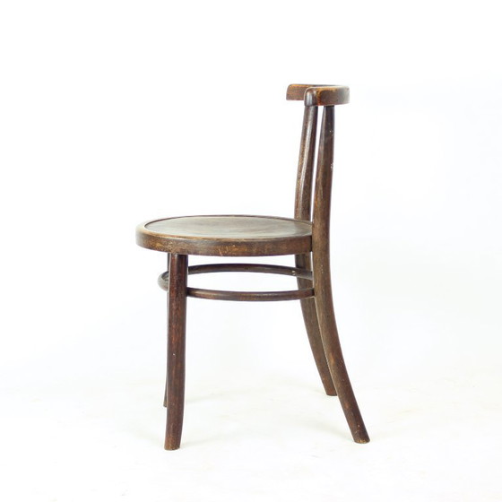 Image 1 of Chaise enfant ronde en bois courbé des années 1950, par Tatra
