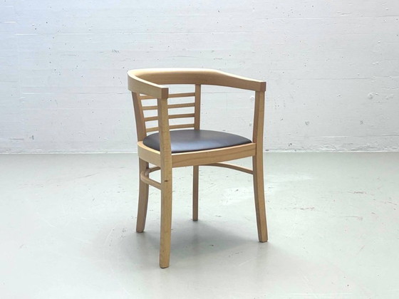 Sillón “Charles” de Jan Kurtz en madera de haya y cuero, 2012. – Sillas auxiliares, Leather, Wood (photo 12 of 12)