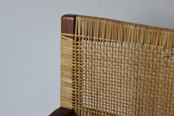 Image 1 of Poltrona scandinava vintage in teak e rattan, 1960