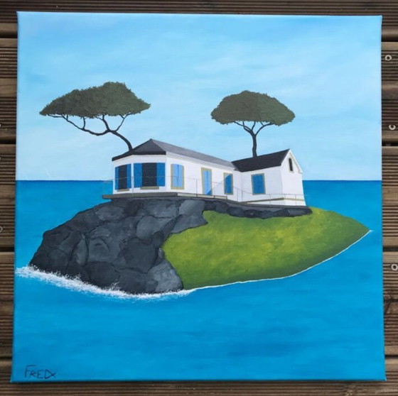 Image 1 of Huile sur Châssis Entoilé, 50x50cm