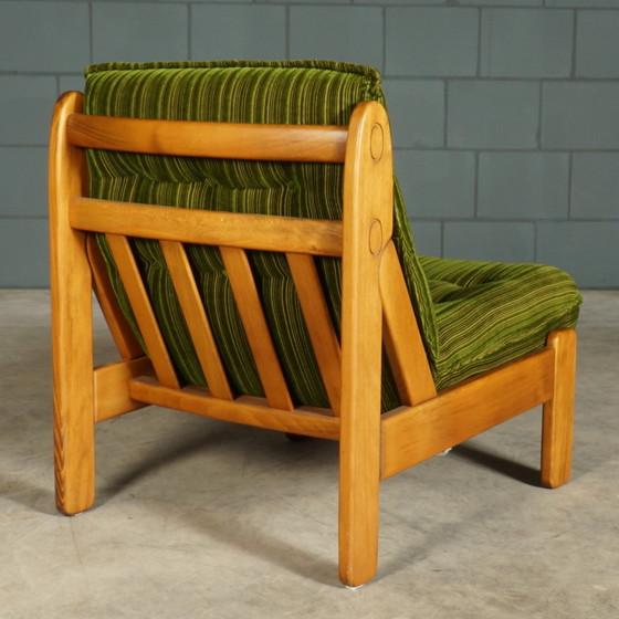 Image 1 of Fauteuil Vintage - Velours Vert - 1970