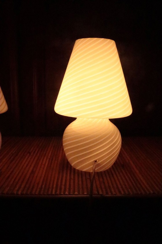 Image 1 of Paar Italiaanse Murano-lampen