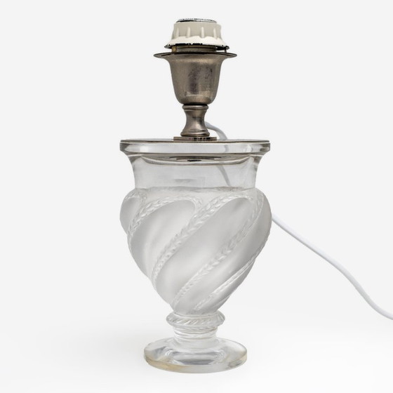 Image 1 of Pair of lamps - "Ermenonville" signed Lalique - Crystal, vintage 1960s