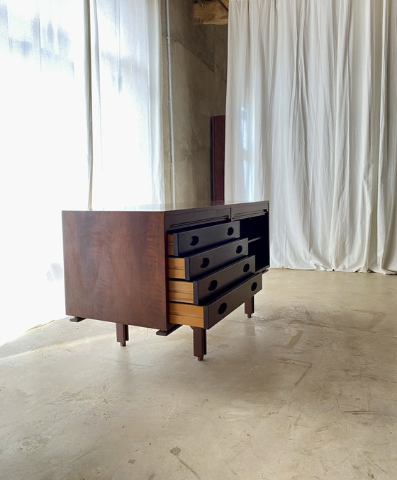 Buffet bas 503 de Gianfranco Frattini pour Bernini, Bois, Marron (photo 6 sur 13)