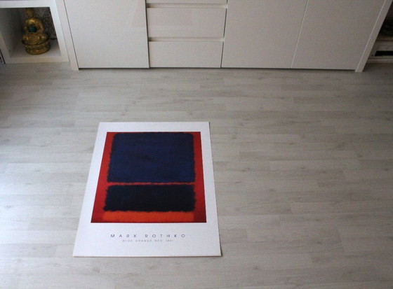 Image 1 of Mark Rothko "Blauw, oranje, rood" 1966 - Vintage museum posters - (80 x 60 cm)