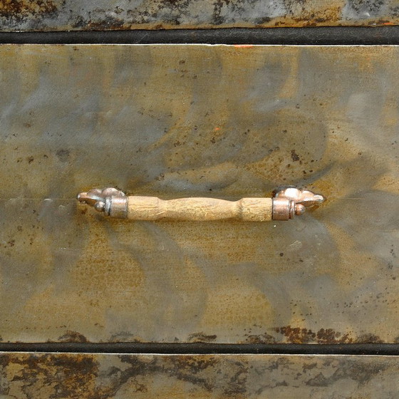 Industriële ladekast, circa 1950 – Ladekasten, Metal, Wood (photo 7 of 9)