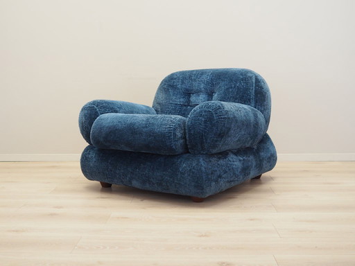 Blauwe fauteuil, Italiaans ontwerp, jaren 1970, productie: Italië
