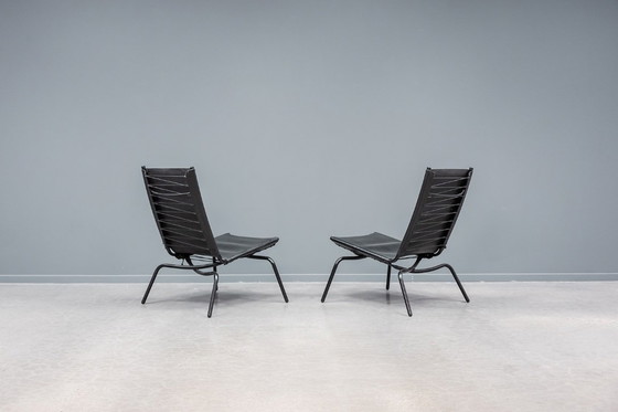 Image 1 of Loungestoelen met gekruiste poten, 2 stuks