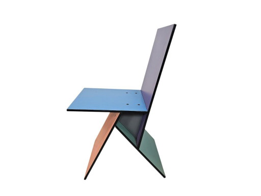 Ikea - Vilbert Chair - Design Verner Panton - Memphis Milano Style - 1993 – stoelen fauteuils, Mdf, Wood