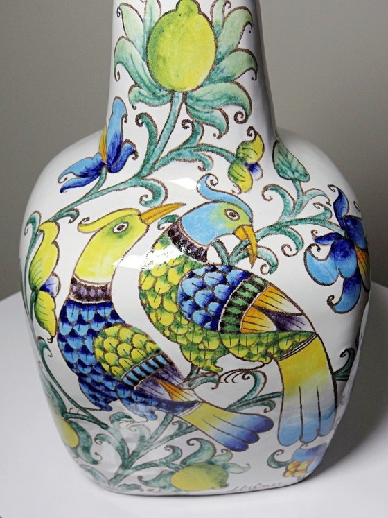 Image 1 of Large vintage Italian demijohn vase from the 1960s-80s in the style of Innocenti