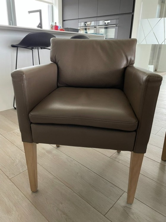 Image 1 of 6 sillones de cuero de la prestigiosa marca de diseño alemana Hülsta.