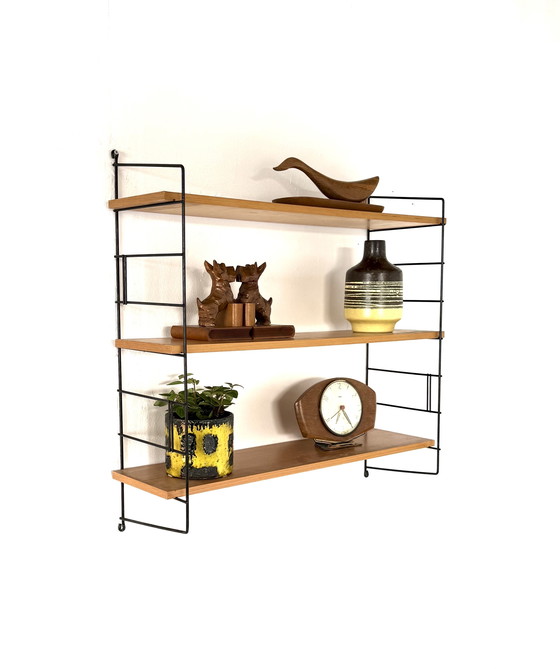 Image 1 of Vintage beech wood wall rack, WHB Germany ‘60