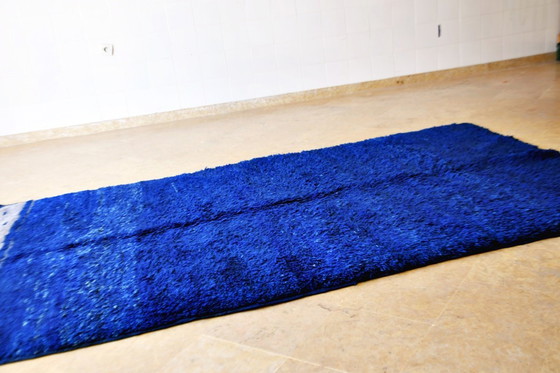 Image 1 of Indigo Blauw Vintage Beni M'Guild Vloerkleed - 270 x 160 cm