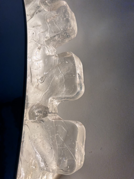 Vintage Hillebrand Verlichte Spiegel – Jars '60/'70 – Ice Glass / Sugar Glass – Plastic (photo 6 of 11)