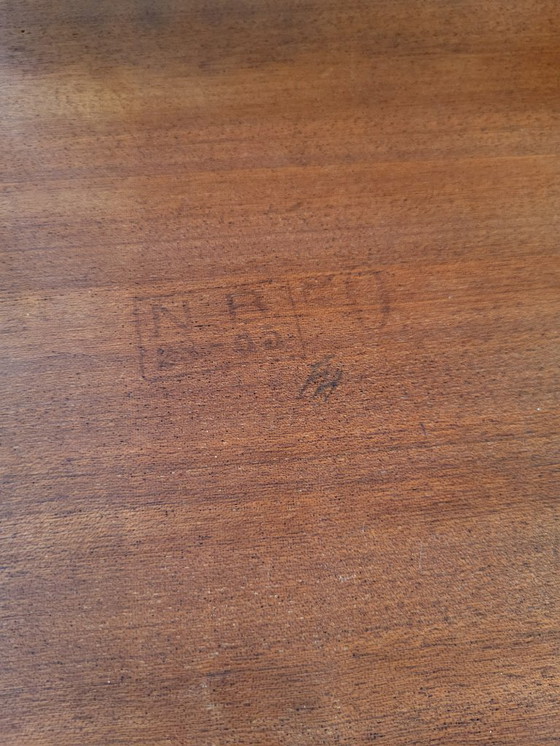 Image 1 of Set of Scandinavian style side tables, wood, probably 1970s