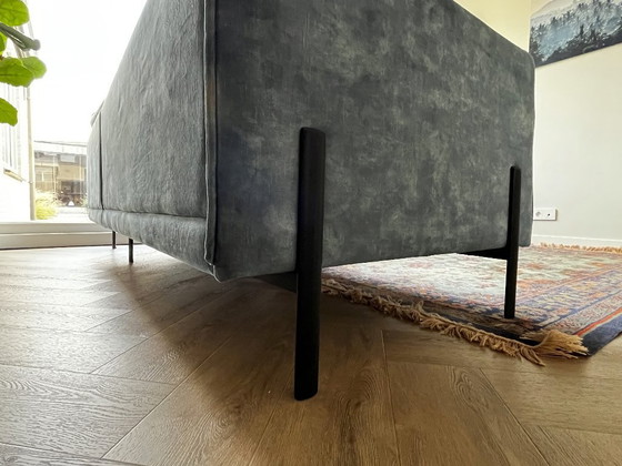 Image 1 of XOOON Modena Ecksofa | Karese-Stoff Blau | Designerfüße