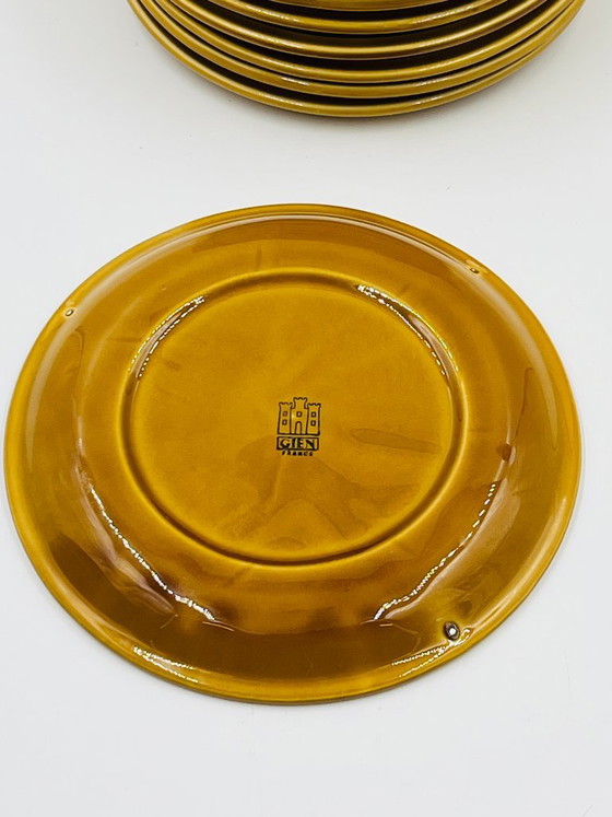 Lot de 6 Assiettes Fondue Gien Caramel Vintage – Vaisselle, Ceramic (photo 9 of 10)