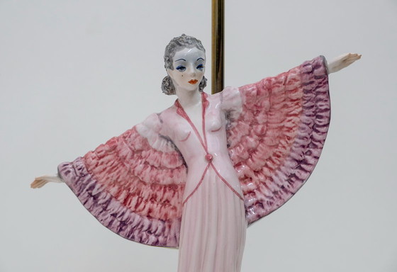 Image 1 of Tarcisio Tosin Mid Century Moderne Italiaanse Keramische Tafellamp, 1960