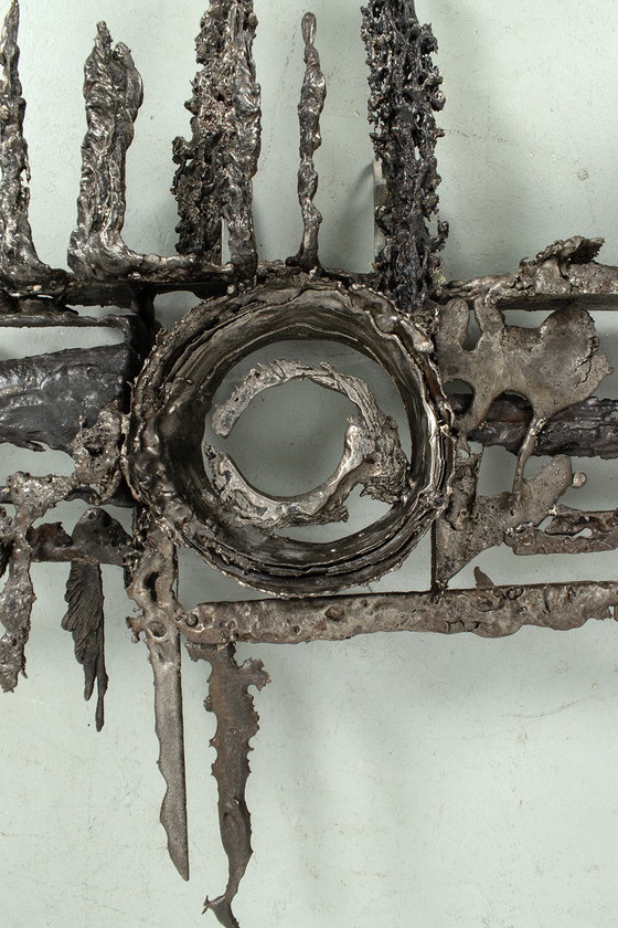 Image 1 of Brutalist wall sculpture